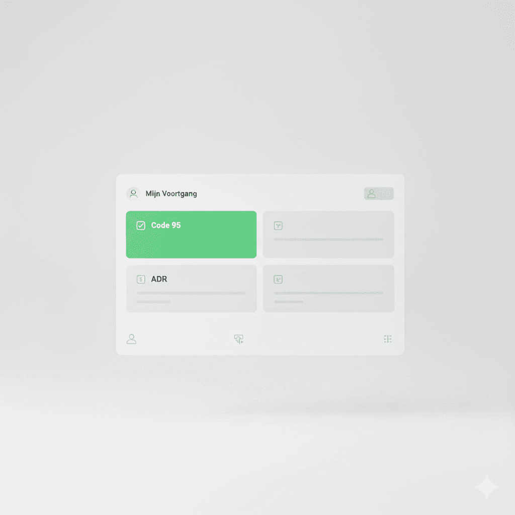 Gestapelde dashboard- en certificaatkaarten met downloadicoon